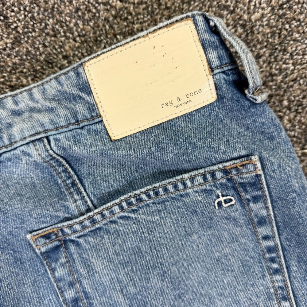 Rag & Bone Liliana Wide Leg Jeans Womens 28 Medium Wash Patch Pockets Casual - Picture 4 of 13